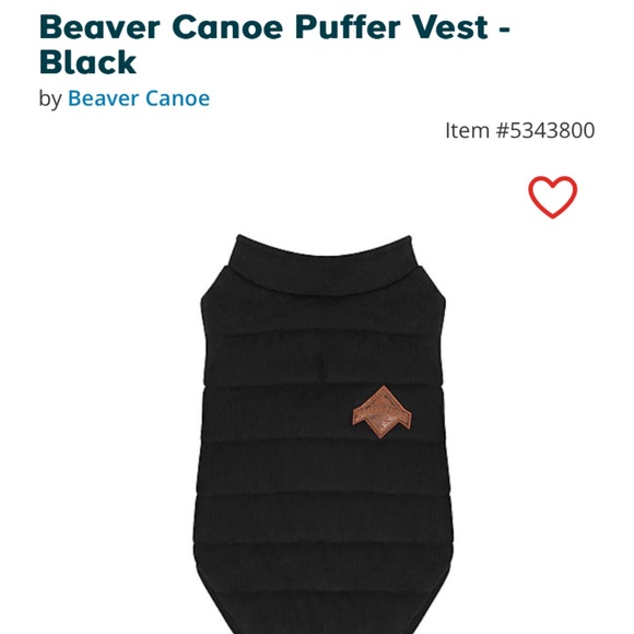 Beaver Canoe Dog Vest (Size Small) - Picture 1 of 7